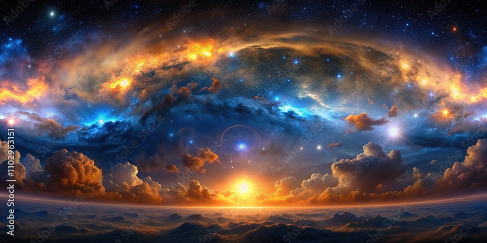 360° Interstellar Nebula Panorama - HDRI Map 360° Interstellar Nebula Panorama - HDRI Map