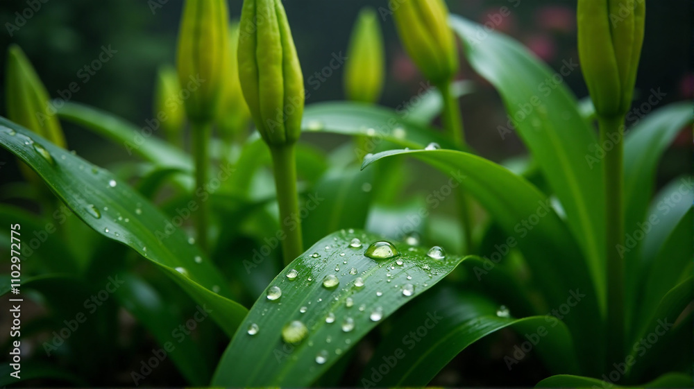 grass with dew drops grass with dew drops
