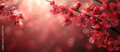 Traditional cherry blossom decoration symbolizing culture and renewal during Lunar New Year celebrations