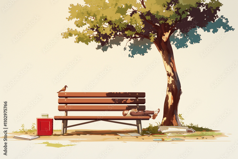 A peaceful day under the shade of a tree A peaceful day under the shade of a tree