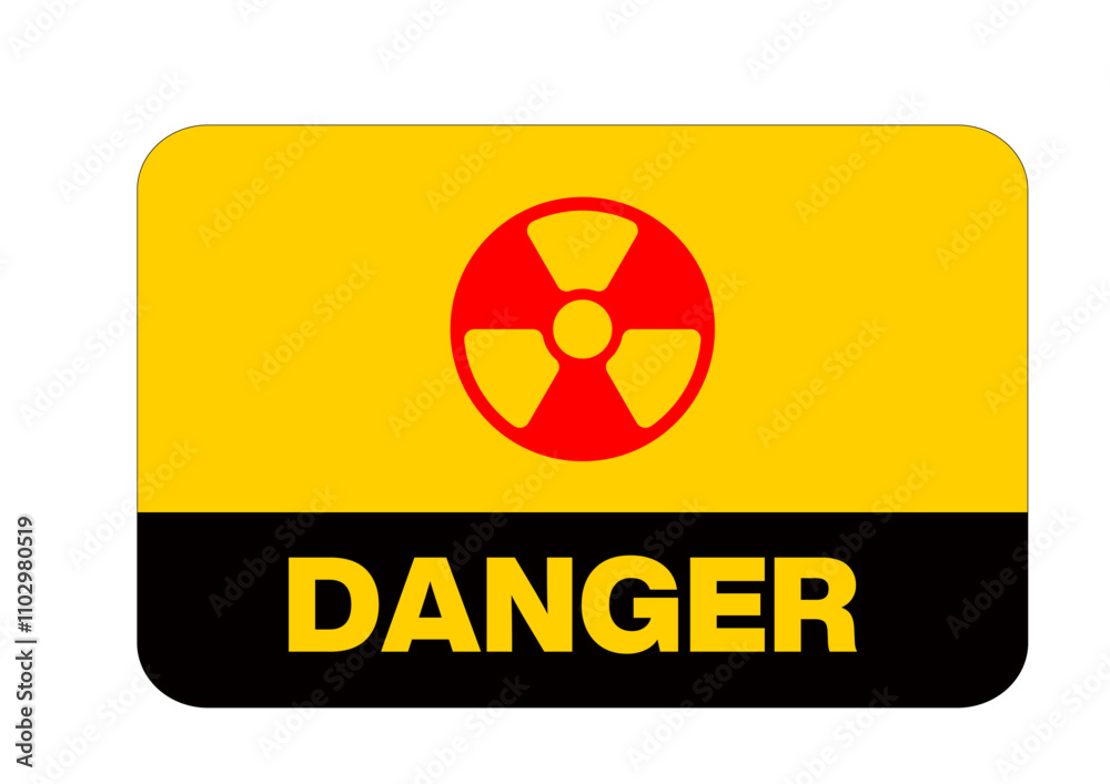 Fototapeta premium Warning Sticker 