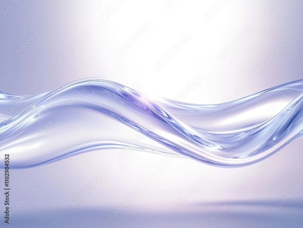 A smooth, flowing wave of transparent liquid, showcasing elegant curves and soft light reflections, evoking serenity and fluidity. A smooth, flowing wave of transparent liquid, showcasing elegant curves and soft light reflections, evoking serenity and fluidity.
