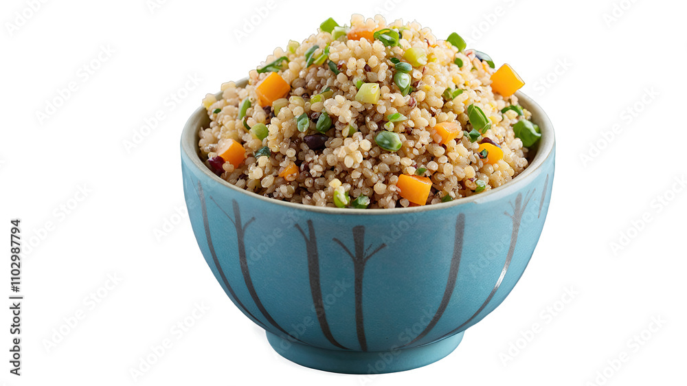Quinoa Salad with Vegetables in Bowl
Quinoa Salad with Vegetables in Bowl