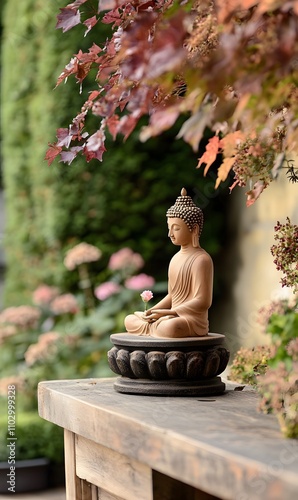 Statue de bouddha,generation AI