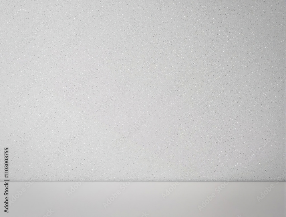 Minimalist White Plaster Wall with Linear Lighting, empty space, minimalist decor Minimalist White Plaster Wall with Linear Lighting, empty space, minimalist decor