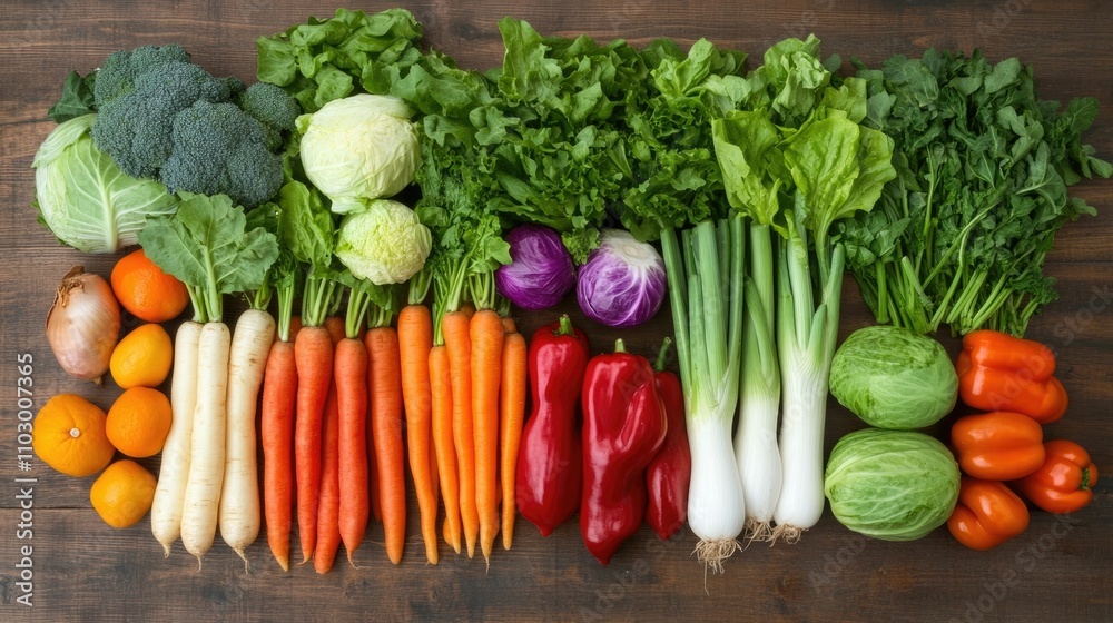 Colorful arrangement of various seasonal and ugly produce items used in nutritious plant based meal recipes showcasing sustainable and eco friendly food choices
