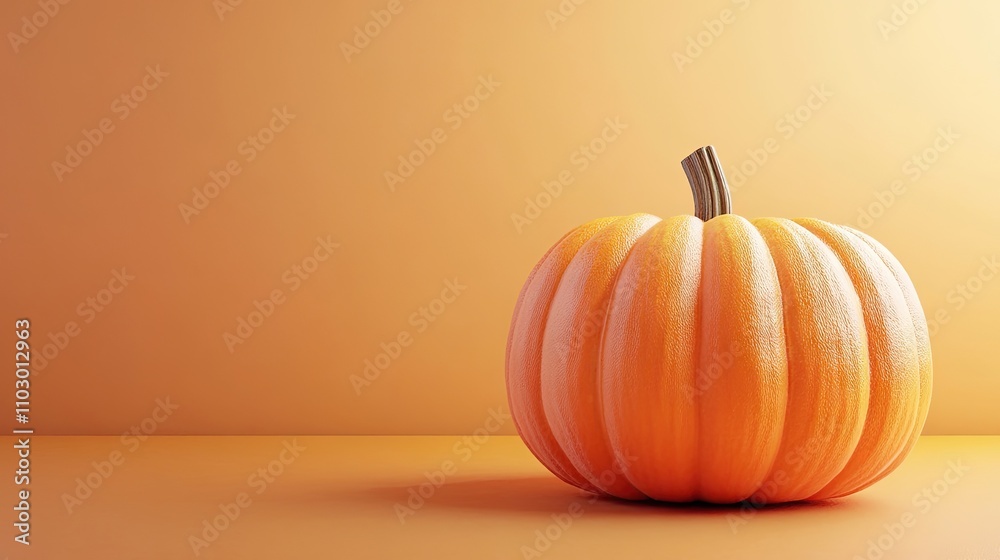 Fall pumpkin seasonal decoration in a vibrant 3D render, perfect for capturing the essence of autumn. This photo highlights seasonal decoration ideas with ample copy space. Fall pumpkin seasonal decoration in a vibrant 3D render, perfect for capturing the essence of autumn. This photo highlights seasonal decoration ideas with ample copy space.