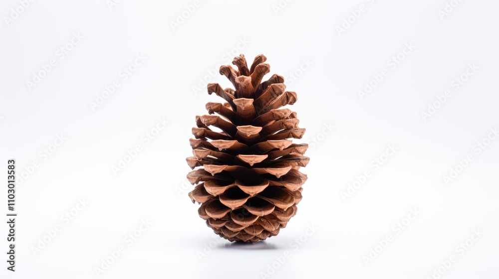 Pine cone isolated on a clean white background showcasing natural texture and rustic beauty perfect for seasonal or nature-themed designs Pine cone isolated on a clean white background showcasing natural texture and rustic beauty perfect for seasonal or nature-themed designs