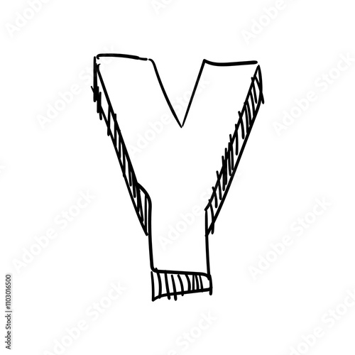 png transparent background hand drawn letter Y