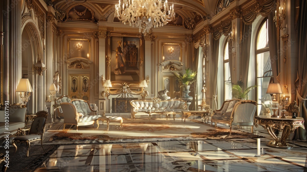 Fototapeta premium Living room interior 