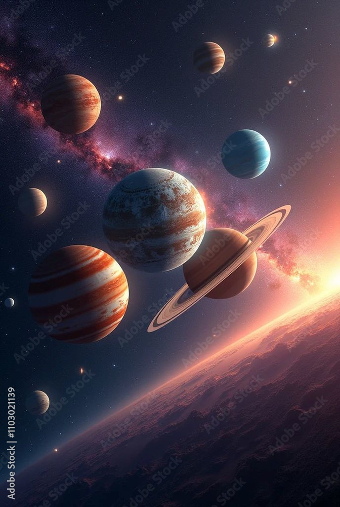planet in space planet in space