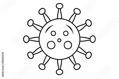 Virus line icon