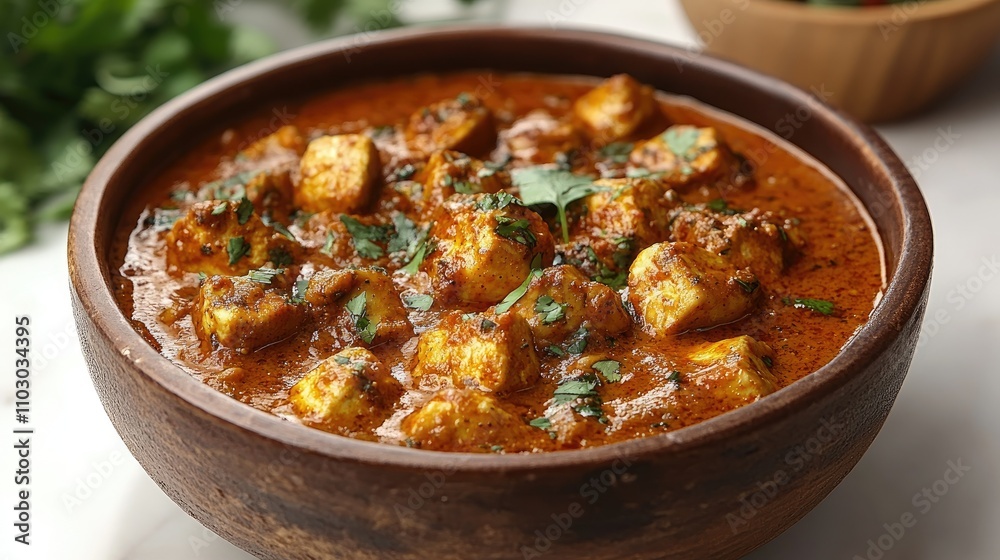 Chicken Tikka Masala curry in bowl. Chicken Tikka Masala curry in bowl.