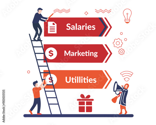 Professional Business Charts and Financial Infographics Balance Sheets Growth Graphs and Expense