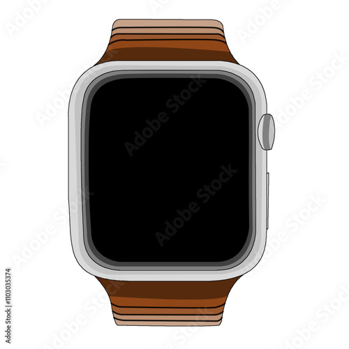 illustration of a smart watch