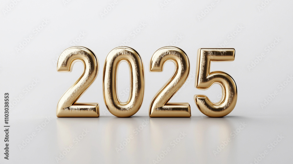 Thin gold shiny balloons year number 2025 new years Thin gold shiny balloons year number 2025 new years
