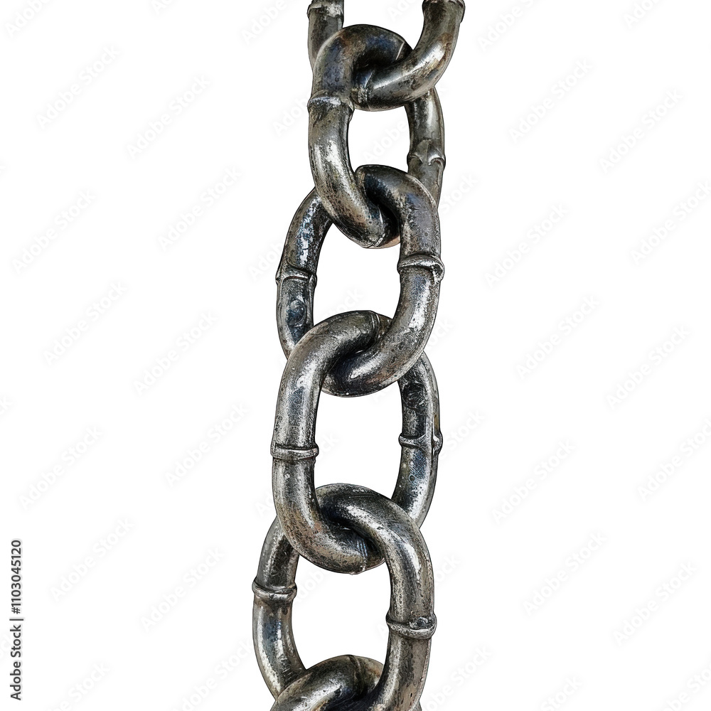 A sturdy chain frame isolated on transparent background png A sturdy chain frame isolated on transparent background png