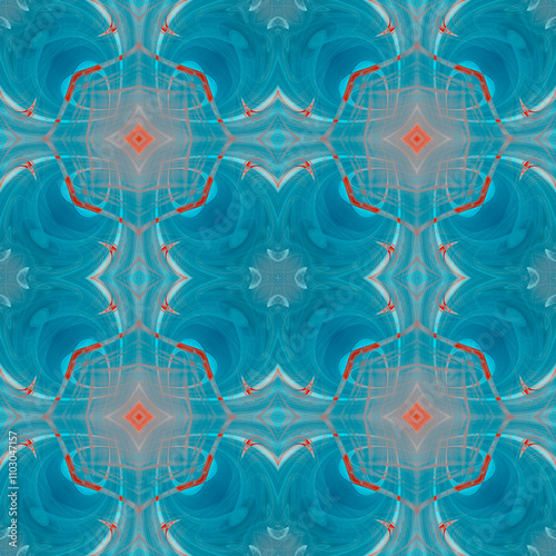 Geometric kaleidoscope multicolored abstract background.