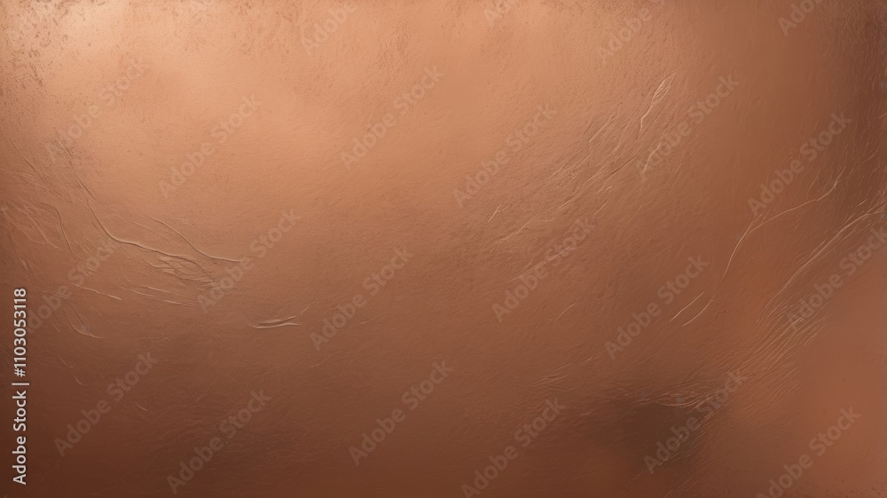 Fototapeta premium Textured copper metal background with a polished and reflective surface