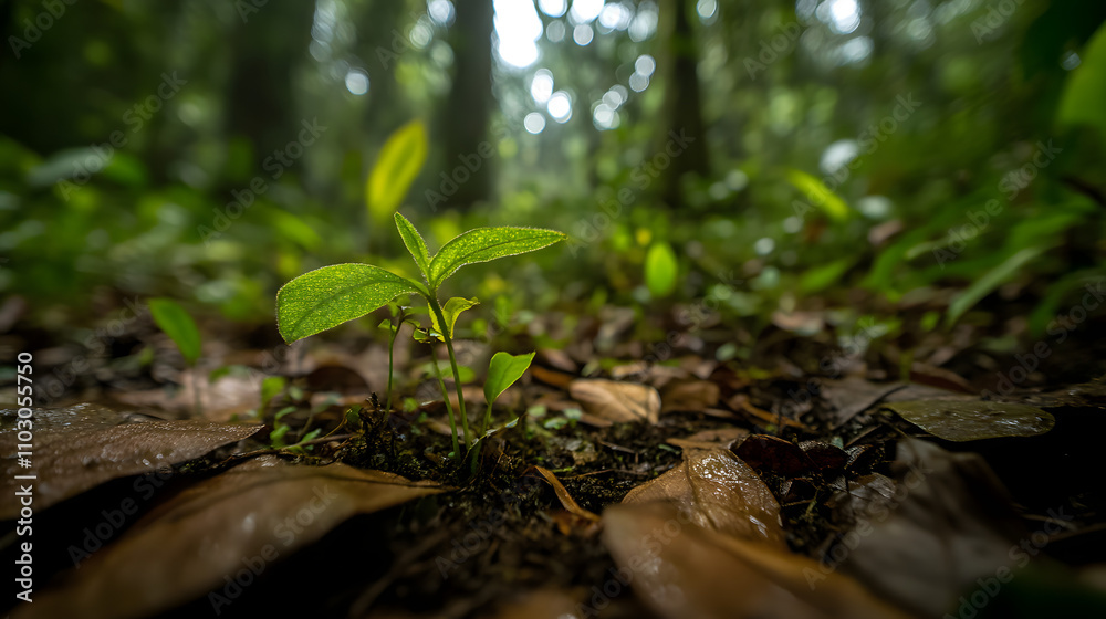 New Life Sprouting in the Rainforest New Life Sprouting in the Rainforest