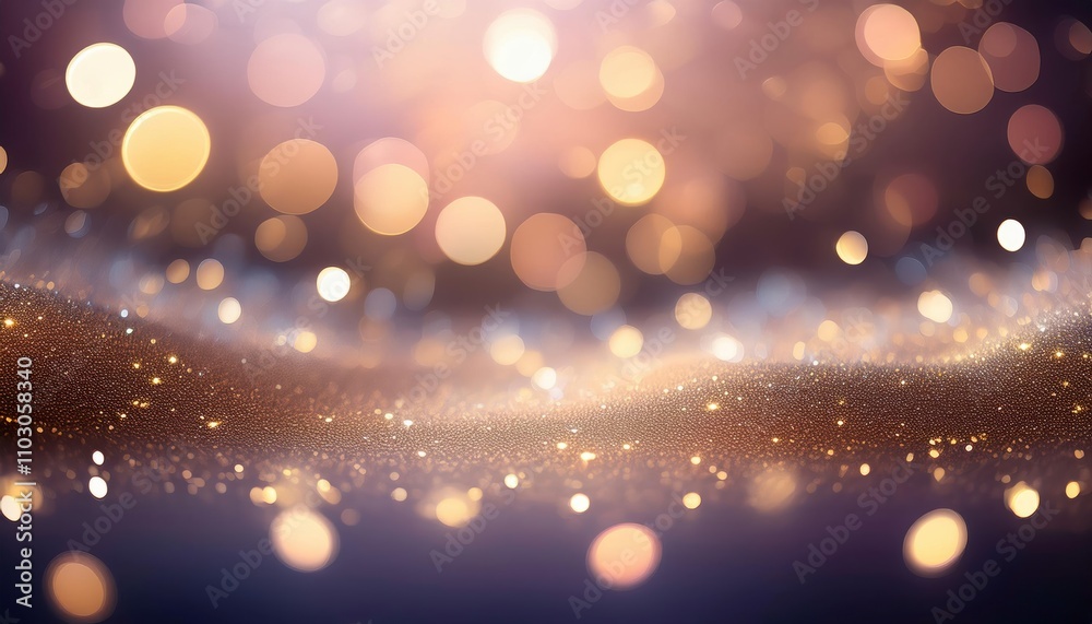 Golden Hour Sparkle: Abstract background of shimmering gold and bronze particles, creating a luxurious and elegant bokeh effect with warm, inviting light. Perfect for celebratory designs. Golden Hour Sparkle: Abstract background of shimmering gold and bronze particles, creating a luxurious and elegant bokeh effect with warm, inviting light. Perfect for celebratory designs.