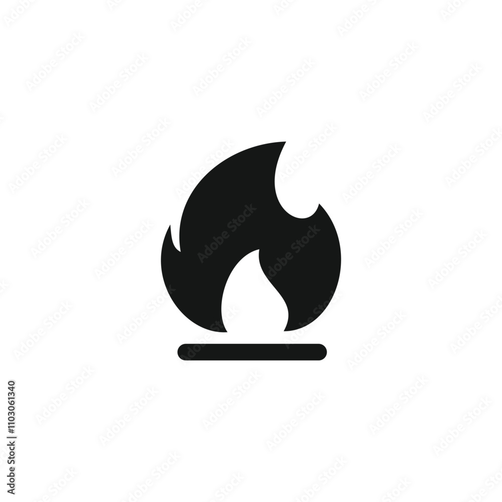 Flammable icon template vector illustration Flammable icon template vector illustration