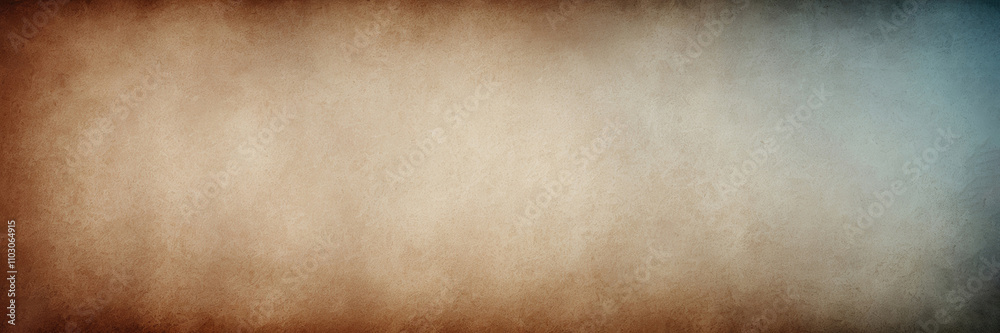 Fototapeta premium Grainy noisy texture brown White blue dark moody grunge gradient background