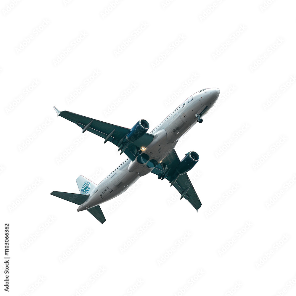 Airplane on the sky on transparent background pnd Airplane on the sky on transparent background pnd
