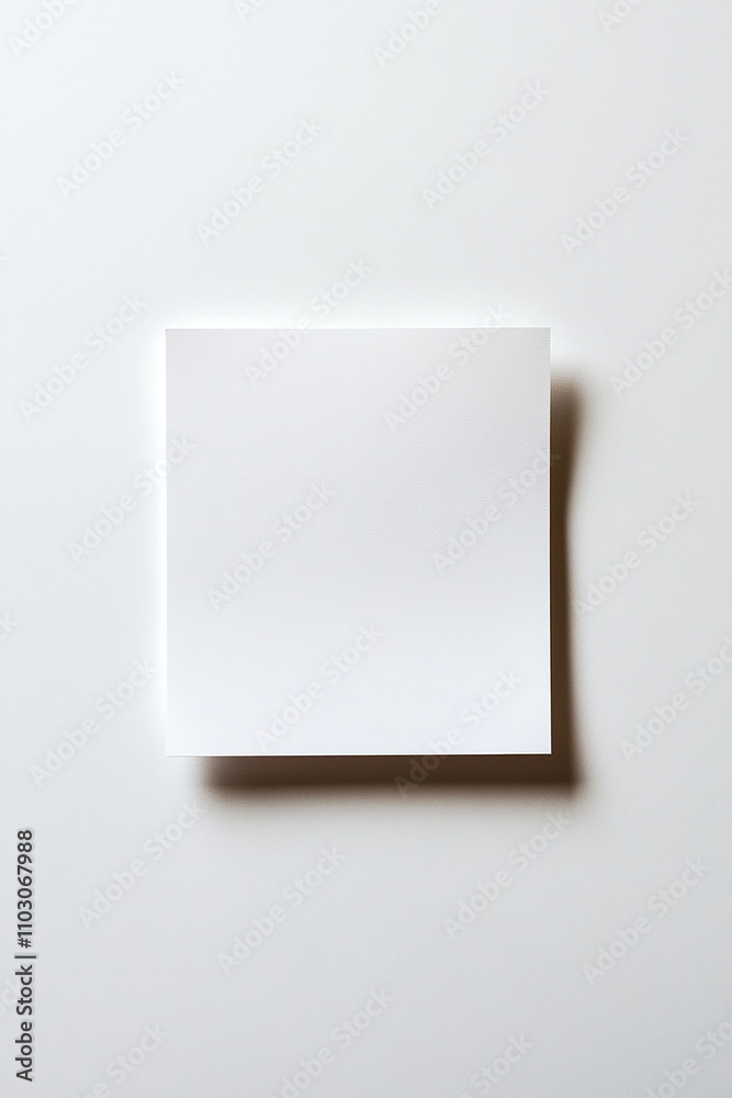 Empty sticky note on simple background generated.AI Empty sticky note on simple background generated.AI