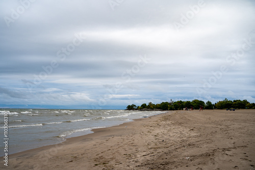 Photography View of Scarborough Bluffs Beach in Toronto.
