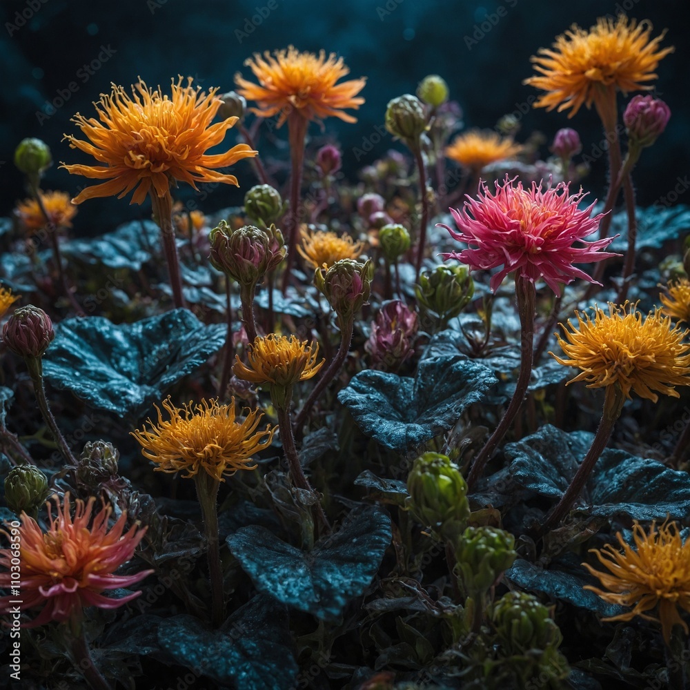 Alien Flora: Imagine flowers from another planet. How might they differ in color, structure, or function compared to Earth flowers? Alien Flora: Imagine flowers from another planet. How might they differ in color, structure, or function compared to Earth flowers?