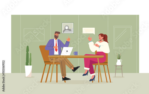 Job Interview Illustration