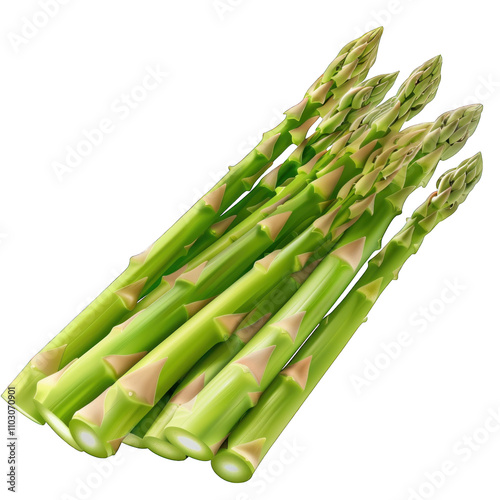 Asparagus isolated on transparent background png photo