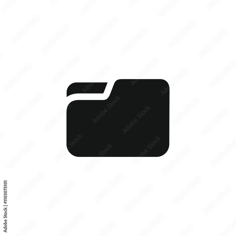 Folder icon template vector illustration Folder icon template vector illustration