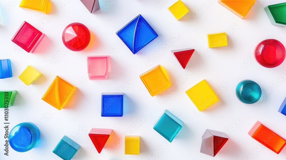 Colorful geometric game pieces scattered on a clean white surface, symbolizing social inclusion and playful interaction in a vibrant visual display. Colorful geometric game pieces scattered on a clean white surface, symbolizing social inclusion and playful interaction in a vibrant visual display.