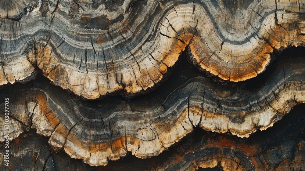 Stack of tree trunks displaying intricate cross-section textures with rich patterns and earthy colors ideal for backgrounds and banners Stack of tree trunks displaying intricate cross-section textures with rich patterns and earthy colors ideal for backgrounds and banners