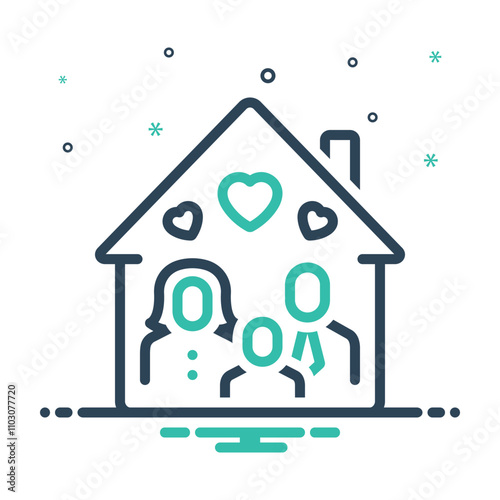 Mix icon for household