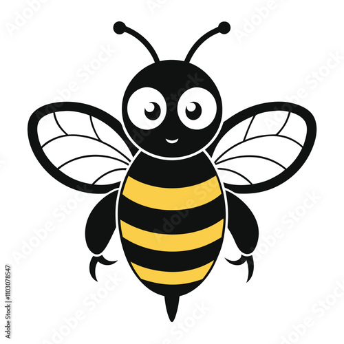 Cute bee vector 