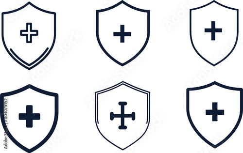 Shield Icons Set