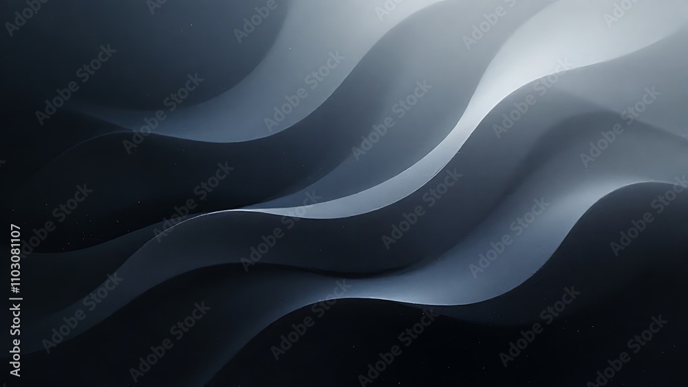 Fototapeta premium Abstract black grainy background, dark gray white noise texture gradient shape monochrome banner header cover wallpaper design