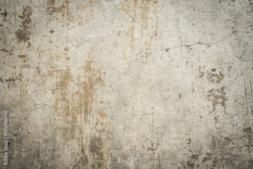 Aged Concrete Wall Texture A Grungy, Cracked Surface with Subtle Brown Staining