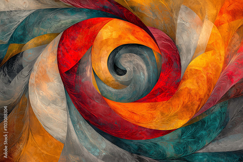 Futuristic Abstract Background with Digital Patterns