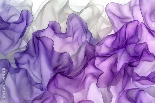 Organic Abstract Shapes Blending with Muted Colors for a Soothing Visual Appeal