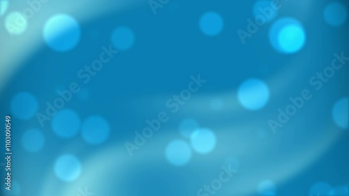 Blurred blue background with white circles and a light glow. Suitable for modern tech presentations or futuristic design concepts.