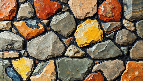 Stone pattern. Pattern for printing on wall decorations, wallpapers, covers, leaflets, fabrics