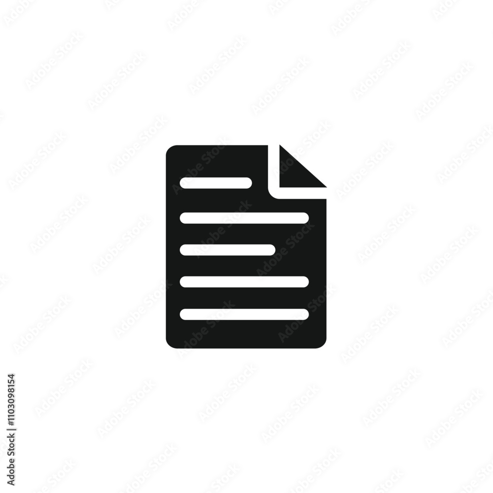 Document icon template vector illustration Document icon template vector illustration