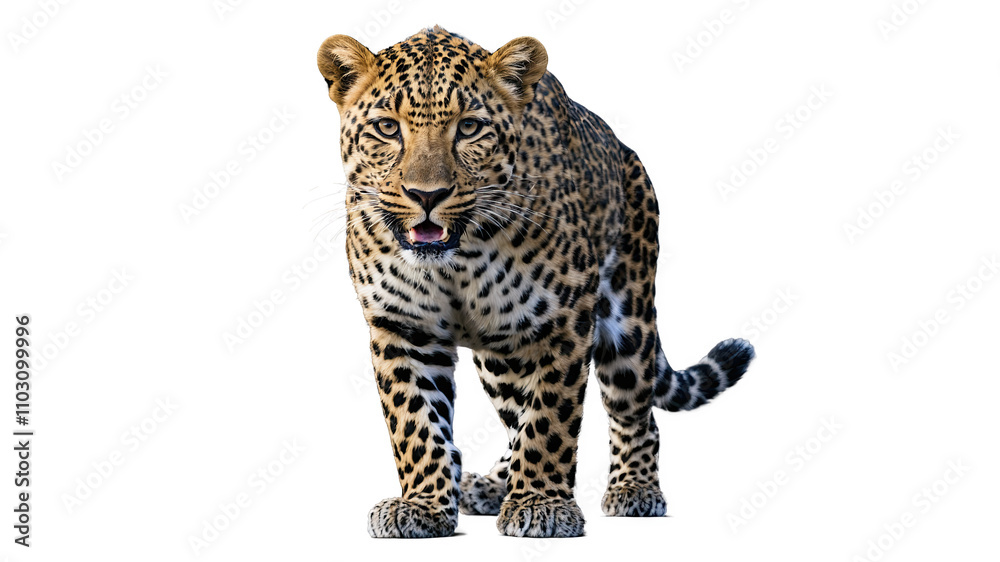 Standing Leopard Isolated on White
Standing Leopard Isolated on White