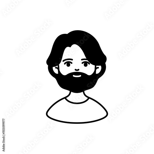 Career Avatar Character Icon Design - Luxury Vector Line Art Illustration