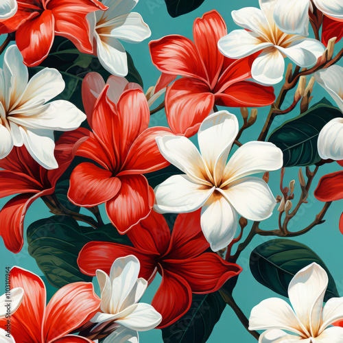Flower and Plants, Frangipani Graphic Design Elements