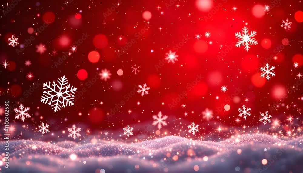 A vibrant red holiday background featuring sparkling glitter and bokeh lights. A magical festive atmosphere ideal for Christmas, and New Year. The red and gold lights are shimmering and glowing A vibrant red holiday background featuring sparkling glitter and bokeh lights. A magical festive atmosphere ideal for Christmas, and New Year. The red and gold lights are shimmering and glowing